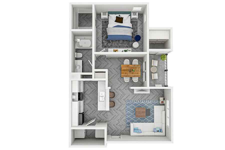 Floorplan Garland (Unit A1)