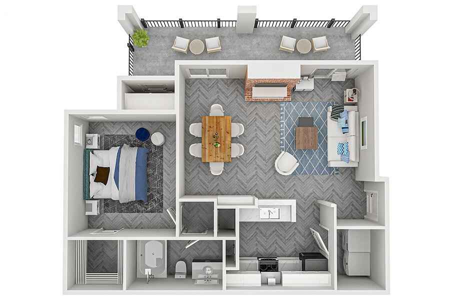 Floorplan Garland (Unit A2)