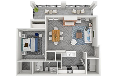 Floorplan Garland (Unit A1)