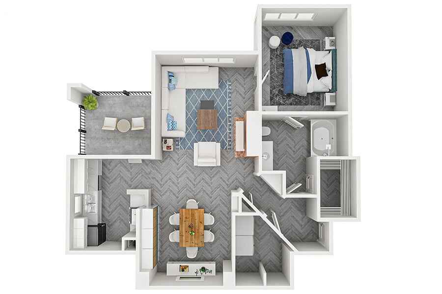 Floorplan Garland (Unit A5)