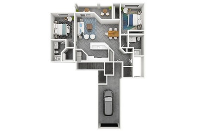 Floorplan Garland (Unit A6)