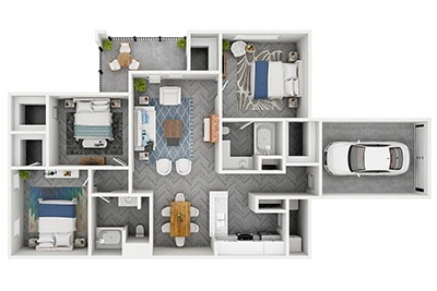 Floorplan Garland (Unit C1)