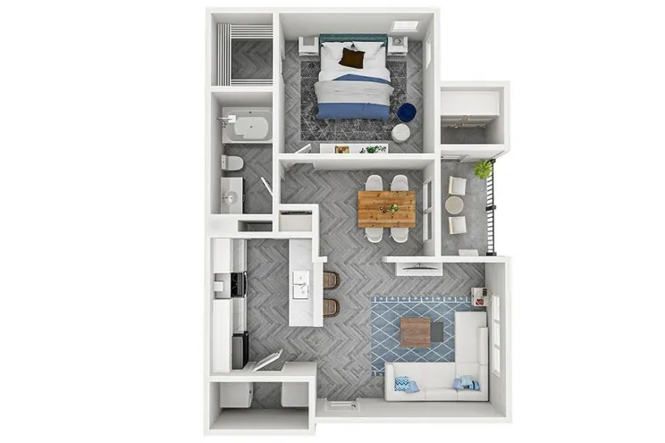 1 Bedroom 1 Bath Floor plans